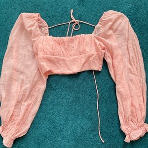 Long sleeve crop top